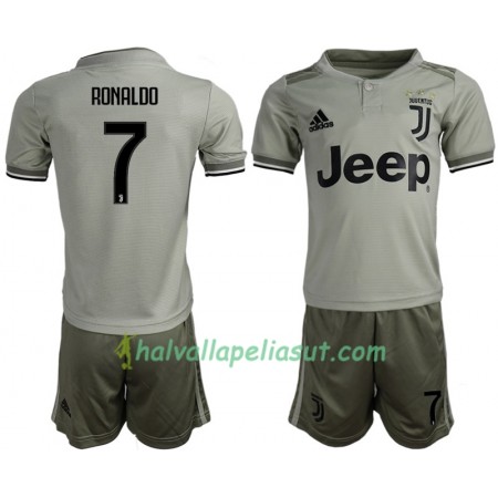 Jalkapallo Pelipaidat Juventus Ronaldo 7 Lasten Vieraspaita 2018-2019 Lyhythihainen